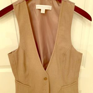 NY & COMPANY light brown 3 button vest!